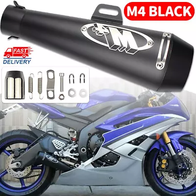 Motorcycle Exhaust Muffler Pipe DB Killer Slip On M4 Exhaust For GSXR 750 YZF R6 • $35.89