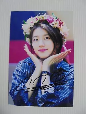 Suzy Bae Miss A 4x6 Photo Korean Actress KPOP Autograph Signed USA Seller SALE 4 • $14.99