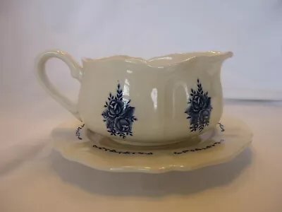 Mayhill Federalist Ironstone Blue & White Gravy Boat Made In Japan • $10