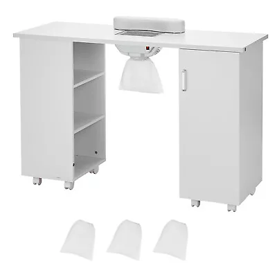 VEVOR Manicure Table Nail Table Station With Electric Dust Collector 3 Dust Bags • $239.99