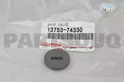 1375374330 Genuine Toyota SHIM VALVE ADJUSTING 13753-74330 • $6.41