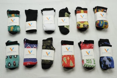 $19.99 • Buy Viasox Unisex Socks Non-Binding Or Compression Asst Styles Sizes: M/L/XL NWT