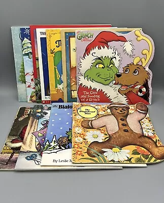 CHRISTMAS VTG PB Picture Book Lot Of 11 ~ Grinch Shape Books Mercer Mayer • $19.95