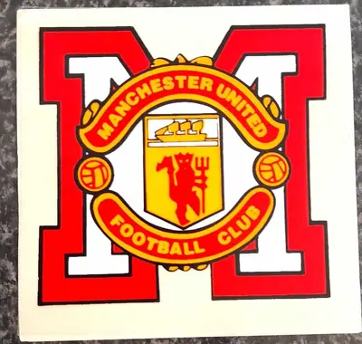 Manchester United Football Club (M) Car Sticker Original RARE From The Nineties  • £4.99