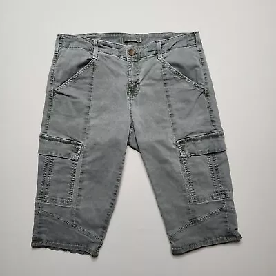 J Brand Houlihan Bermuda Cargo Pocket Shorts Women Size 30 Vin Olive A7 • $16