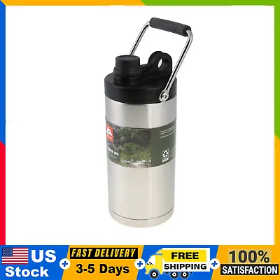 $22.97 • Buy 1/2 Gallon Double-wall Vacuum-sealed Stainless Steel Water Jug, Camping, Sliver