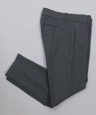 J CREW NWT Women's Heather Graphite Grey Cotton Stretch Flat Front Cropped Ca... • $39.99