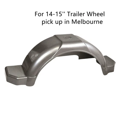 $22 • Buy 1x Clearance: Trailer 14 15  Wheels Guard Grey Plastic MudGuard Fender
