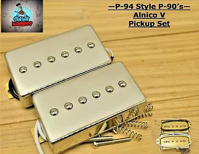 P-94 Style Humbucker Sized P-90 Pickups Nickel Covered ( Alnico 5 ) • $38