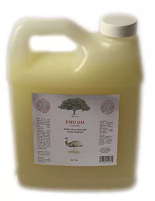 100% PURE  EMU OIL   Australian 3 Times REFINED 1 Oz -32 OZ NATURAL Face Body • $21.71