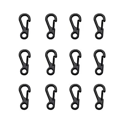 12Pcs Mini Carabiner Clip Snap Hook Buckle Clasps For Paracord Keychain Backpack • $9.60