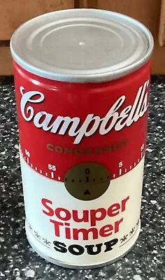 Vintage Campbells Souper Can Kitchen Timer 60 Minute WORKS • $19.99