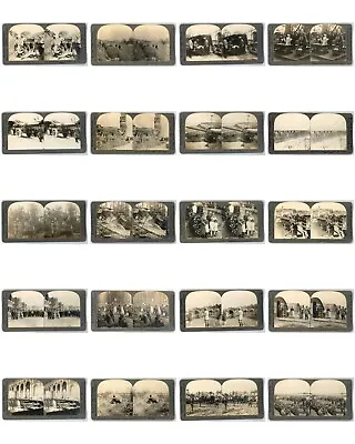 KEYSTONE COMPANY Vintage ANTIQUE  STEREO VIEW  3-D PHOTO CARDS (LOT Of 105) • $81.25