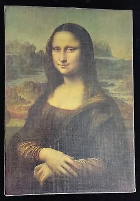 1939 Art Print On Canvas MONA LISA By Les Editions Braun ❦ Paris France 7x10  • $74.95