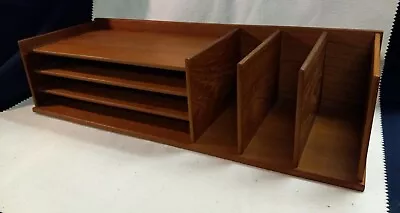 Danish Teak Mid-Century Modern Georg Petersens Mobelfabrik Desk Organizer • $1200