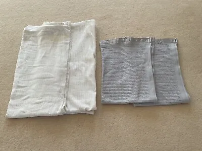 £12 • Buy John Lewis Baby Blanket Bundle 2 Grey Approx 28x36ins 2 White Approx 53x60ins