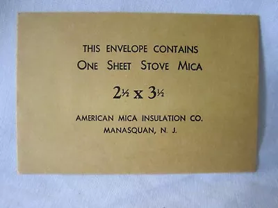 New Genuine Antique Stove Mica Window 2.5X3.5 Natural Clear See Thru Replacement • $14.95