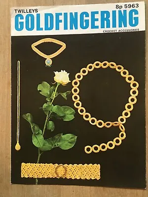 £1.50 • Buy Vintage Crochet Pattern, Belts & Jewellery, Twilleys Goldfingering - Very Retro!
