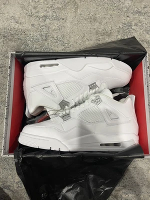 $320 • Buy Size 12 - Jordan 4 Pure Money White & Silver