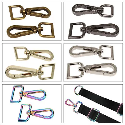 Lobster Trigger Clasps With D Rings Keyring Keychain Bag Purses Backpack 1-10pcs • £2.79