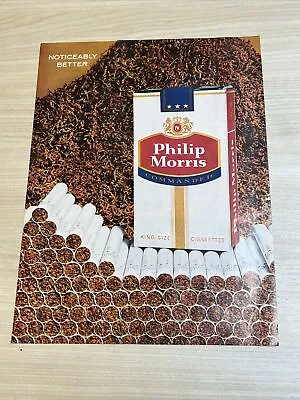 Philip Morris Commander Cigarettes King Size 1961 Vintage Print Ad Life Magazine • $3.99