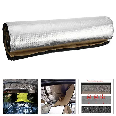 £40.94 • Buy 5M Roll Self-adhesive Aluminum Foil Car Van Soundproof Deadener Insulation Foam