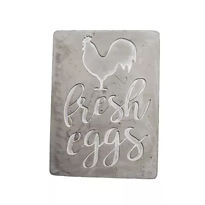 Vintage Country Kitchen Sign Decoration Fresh Eggs Made From Heavy Plaster. • $12.68