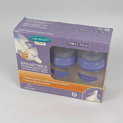 Lansinoh Breastmilk Feeding Bottles Triple Pack NaturalWave Nipple - 3x • $19.95