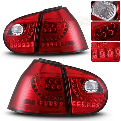 $180.99 • Buy Pair LED Tail Lights For 06-09 Volkswagen VW MK5 Golf 5/GTI/Rabbit Red Rear Lamp