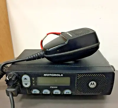 Motorola PM400 UHF 64 CH 40W AAM50RPF9AA3AN W MIC Mount PROGRAMMED • $289