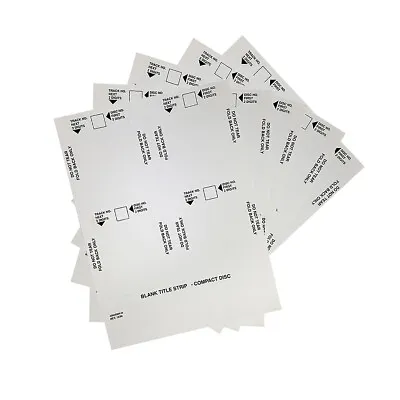 AMI Package Of 5 Blank Title Strip Rowe Jukebox Cards • $14.49