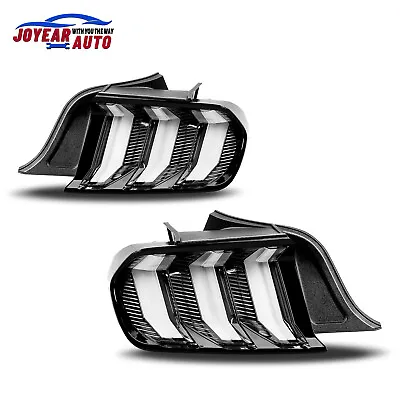 Tail Lights For 2015-2022 Ford Mustang LED Sequential Turn Signal Black Clear • $369.99