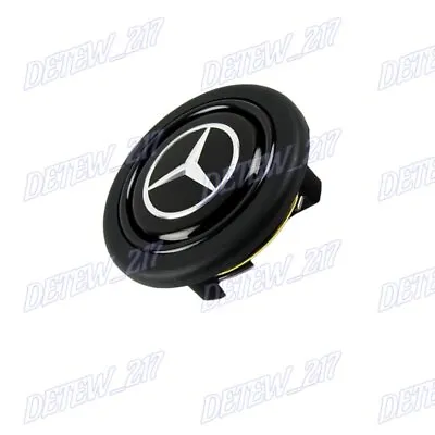 Black New Horn Button Fits Mercedes Benz AMG MOMO RAID NRG Steering Wheel Sport • $26.88
