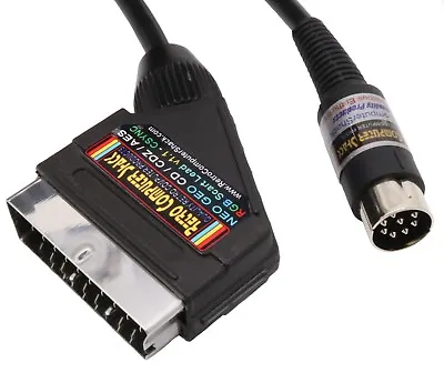 SNK Neo Geo CD CDZ & AES High Quality RGB Scart Lead Video Cable TV Lead 2mtr • £14.99
