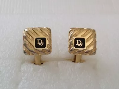 Vintage Signed Christian Dior Germany Dior Logo Cufflinks • $9.99