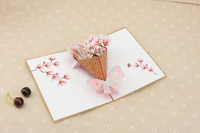 Birthday Card 3D Pop Up Card Female Sister Friend Mum Gran Gift Card • £3.99