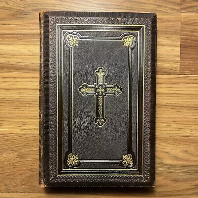 Martin Luther’s German Bible 1897 Gold Leather Embossed Ships Fast • $90