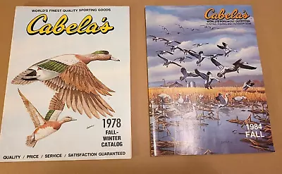 2 CABELA'S FALL / WINTER CATALOG 1978 & 1984 With Order Forms VERY GOOD • $19.95