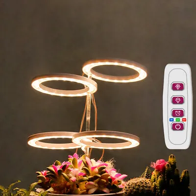 £7.99 • Buy LED Plant Halo Lights Grow Lamp Full Spectrum For Hydroponic Veg Flower Fruit UK