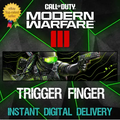 TRIGGER FINGER Calling Card - Call Of Duty Modern Warfare III MWIII MW3 🔥 • $24.85