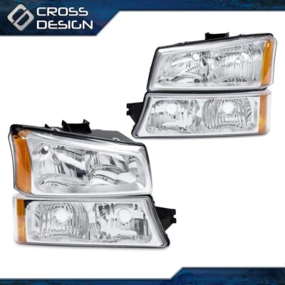 Silverado Corner Lights Smoked Housing Amber Corner Headlight Bumper Lamps For 2003-2006 Chevy Silverado (Avalanche W/o Cladding) 2006 Chevy Silverado Clear Headlights - Foto 6