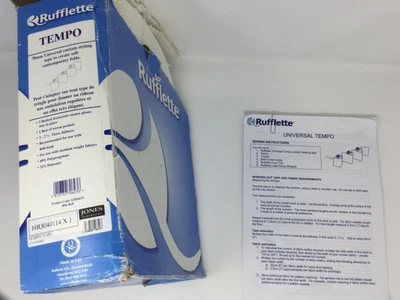 £39 • Buy 40 M Roll Of Rufflette Tempo Universal Pleated Curtain Tape - With Instructions