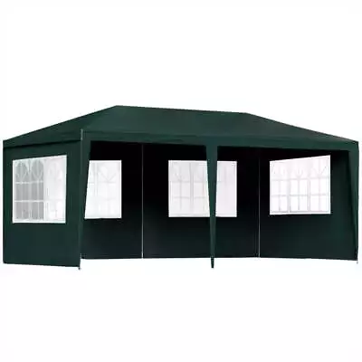 Instahut 4 Panel Green Marquee Outdoor Gazebo - 3 X 6metre • $177.83