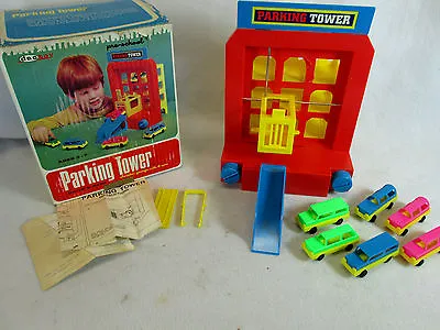 Vintage 1971 DACToy Dac Toy Pre-School Parking Tower Garage Elevator Play Set  • $34.99