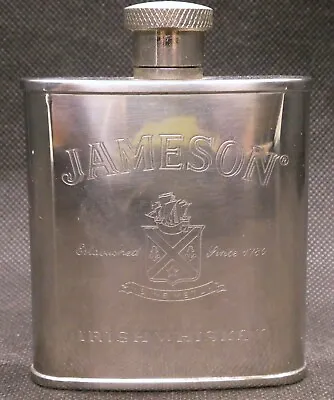 Jameson Irish Whisky 2 1/2 Oz Stainless Steel Hip Flask • $34