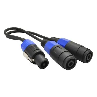 £9.90 • Buy PA Splitter Plug Male To Dual Female Speakers Cable Cord PA DJ Lead Adaptor