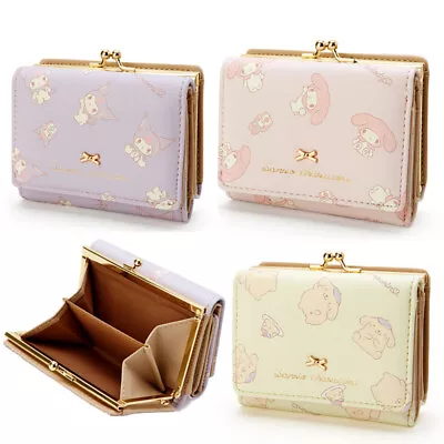 Sanrio Hello Kitty Wallet Kuromi My Melody Cinnamoroll Coin Purse Girls Wallet • $28.99