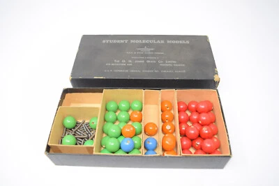 $17.49 • Buy Vintage O. H. Johns Glass Student Molecular Models Kit In Box  Johnsglass 