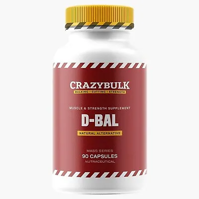 CRAZYBULK D-BAL MUSCLE BUILDER STRENGTH GAIN 90 CAPSULES Pack Of 1 • $39.22