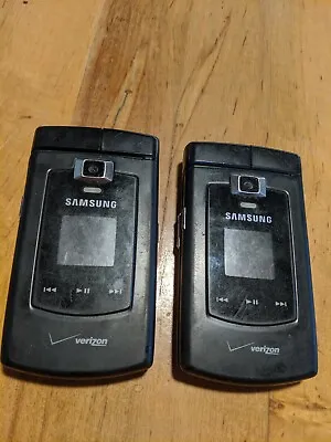 Samsung Verizon Flip Phone SCH U740 Black • $15.75